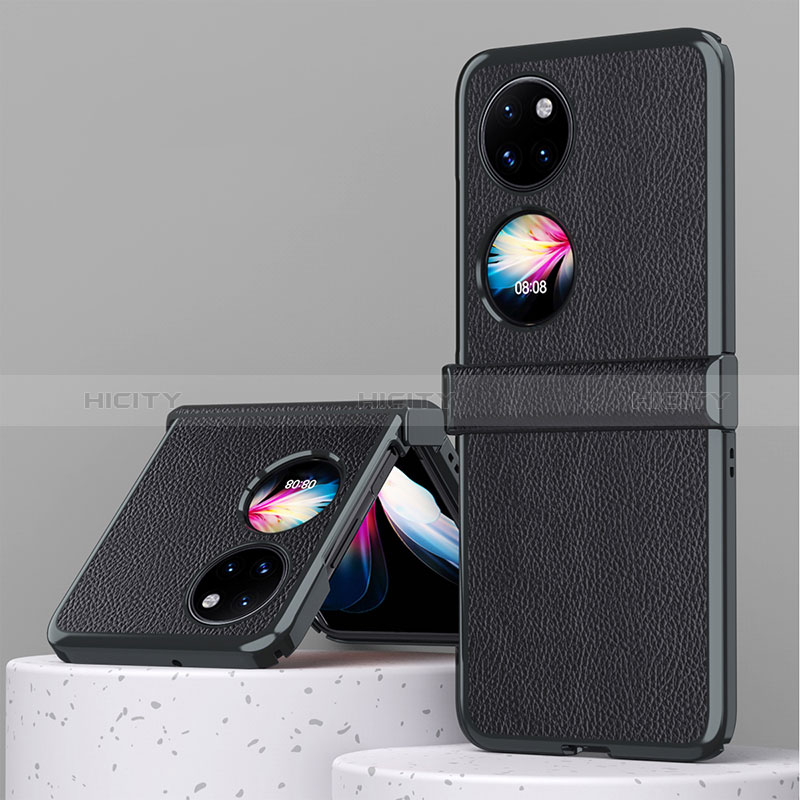 Custodia Lusso Pelle e Plastica Opaca Cover ZL1 per Huawei P60 Pocket