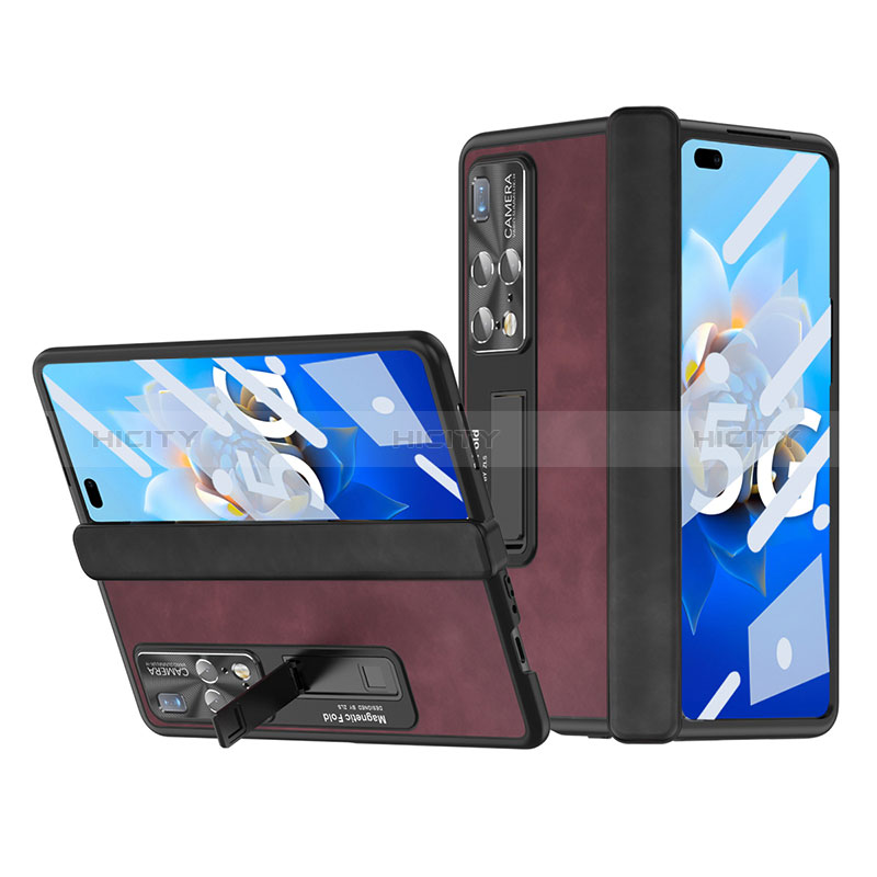 Custodia Lusso Pelle e Plastica Opaca Cover ZL12 per Huawei Mate X2