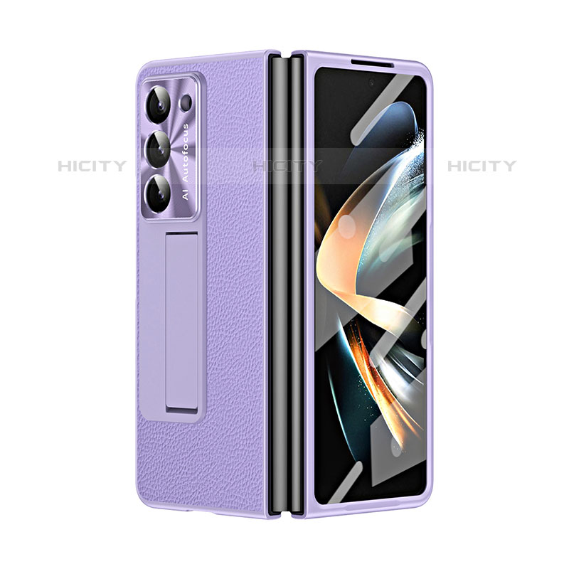 Custodia Lusso Pelle e Plastica Opaca Cover ZL2 per Samsung Galaxy Z Fold5 5G