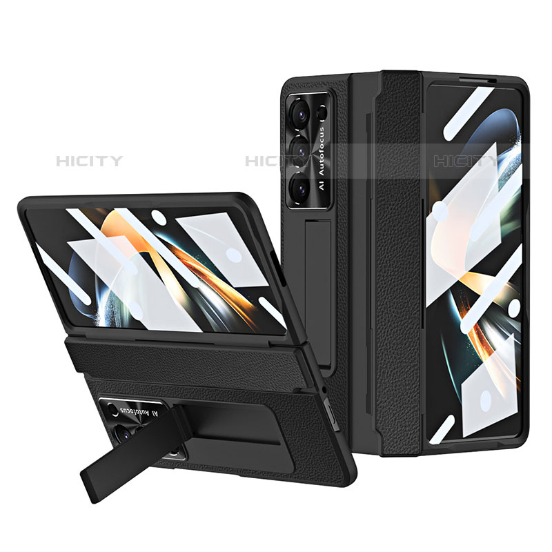 Custodia Lusso Pelle e Plastica Opaca Cover ZL3 per Samsung Galaxy Z Fold5 5G