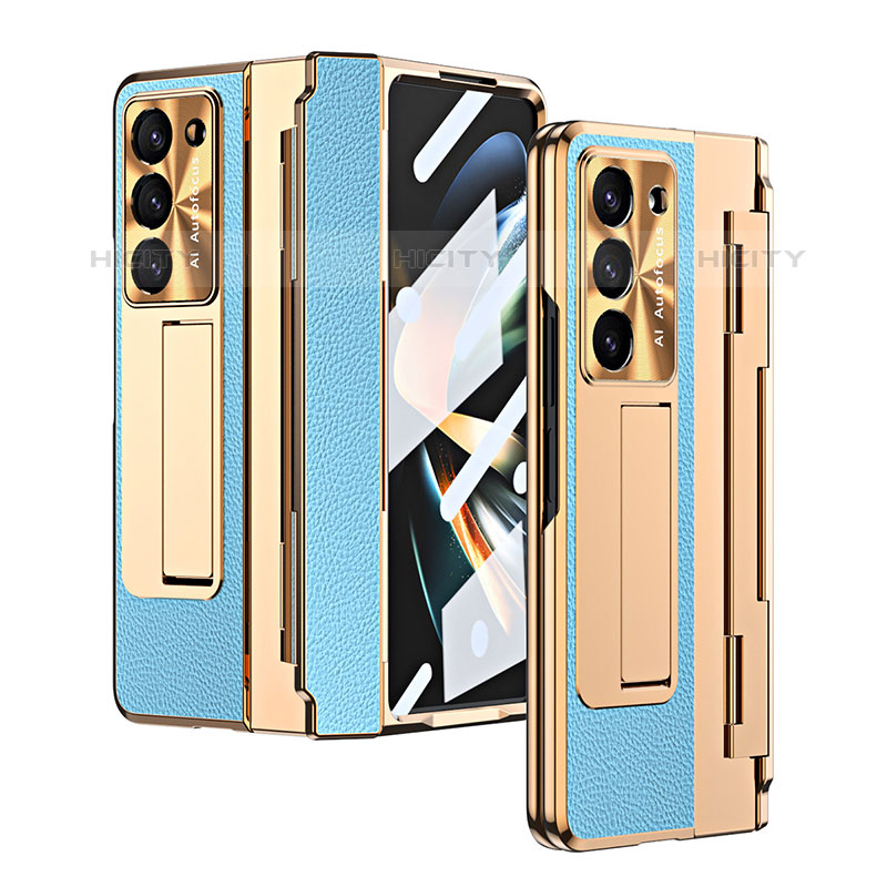 Custodia Lusso Pelle e Plastica Opaca Cover ZL5 per Samsung Galaxy Z Fold5 5G