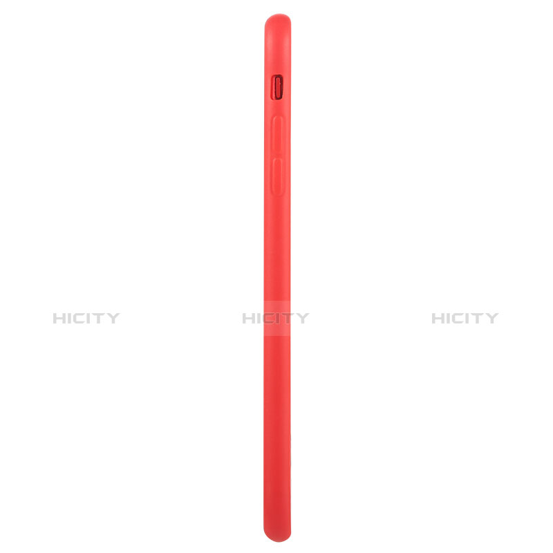 Custodia Morbida Silicone Lucido C02 per Apple iPhone 7 Plus Rosso