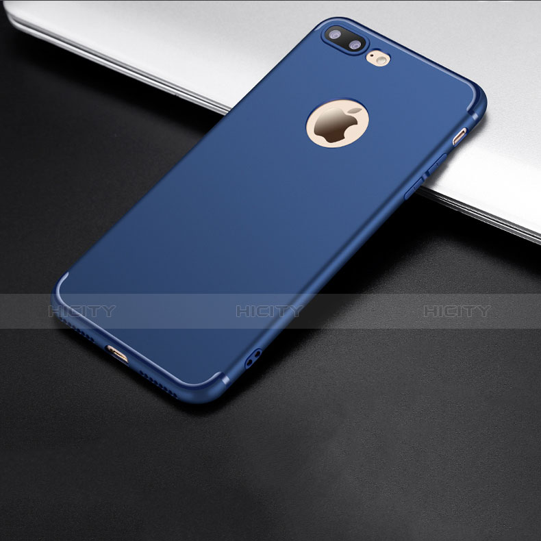 Custodia Morbida Silicone Lucido C06 per Apple iPhone 8 Plus Blu