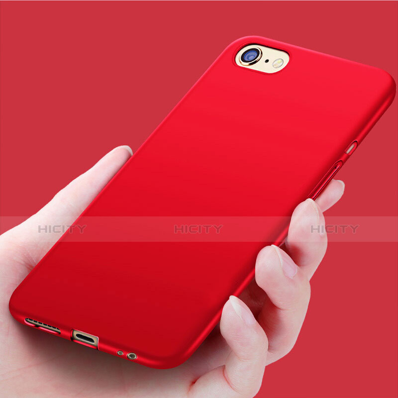 Custodia Morbida Silicone Lucido per Apple iPhone 8 Rosso