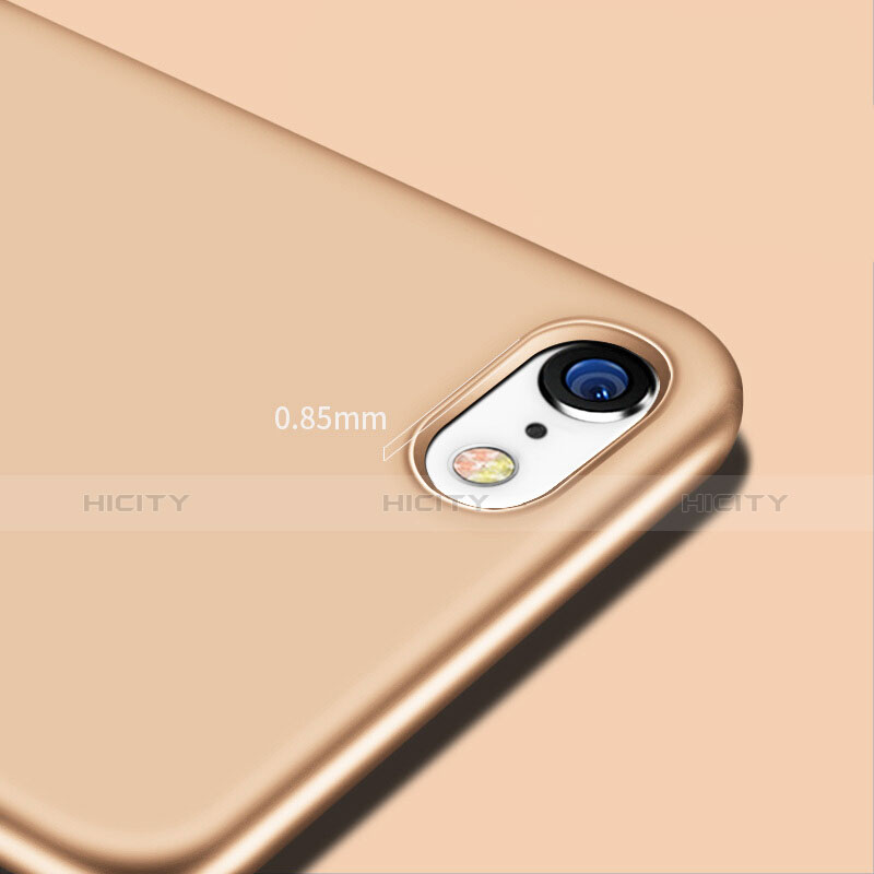 Custodia Morbida TPU Lucido per Apple iPhone 7 Oro