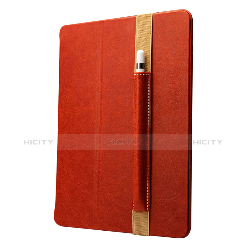 Custodia Pelle Elastico Cover Manicotto Staccabile P01 per Apple Pencil Apple New iPad 9.7 (2018) Rosso