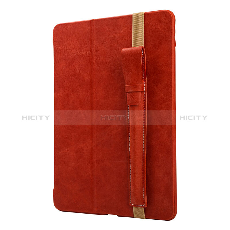 Custodia Pelle Elastico Cover Manicotto Staccabile P02 per Apple Pencil Apple iPad Pro 9.7 Rosso