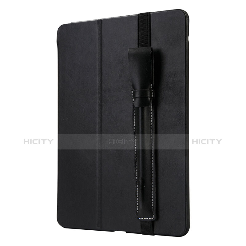 Custodia Pelle Elastico Cover Manicotto Staccabile P02 per Apple Pencil Apple New iPad 9.7 (2018) Nero