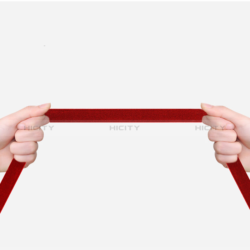 Custodia Pelle Elastico Cover Manicotto Staccabile P04 per Apple Pencil Apple iPad Pro 10.5 Rosso