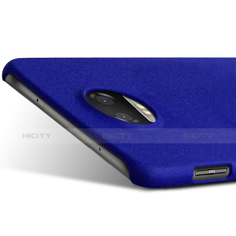 Custodia Plastica Cover Rigida Sabbie Mobili per Motorola Moto Z Play Blu