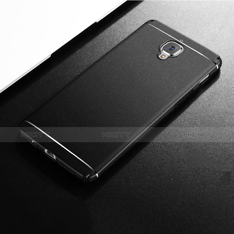 Custodia Plastica Cover Rigida Sabbie Mobili per OnePlus 3 Nero