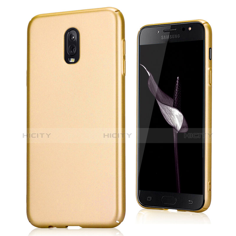 Custodia Plastica Cover Rigida Sabbie Mobili per Samsung Galaxy J7 Plus Oro