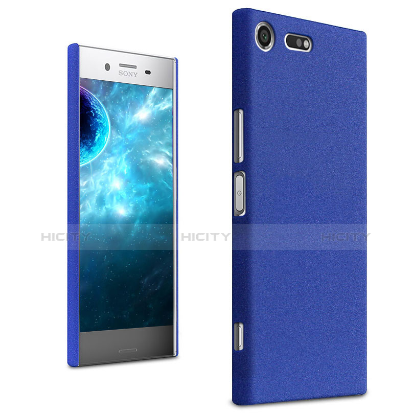 Custodia Plastica Cover Rigida Sabbie Mobili per Sony Xperia XZ Premium Blu