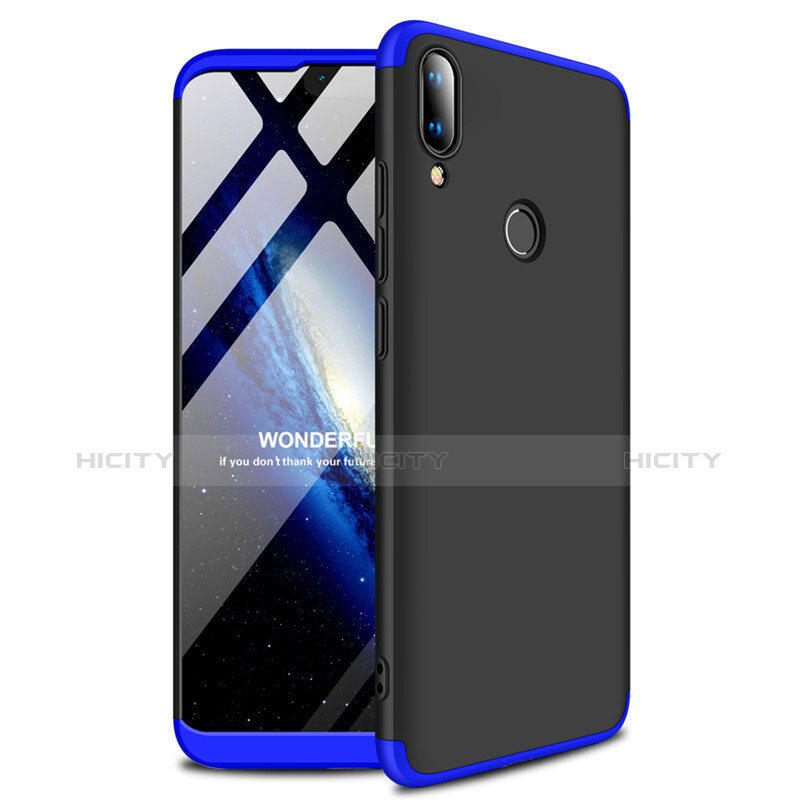 Custodia Plastica Rigida Cover Opaca A01 per Huawei Enjoy 9 Plus Blu e Nero