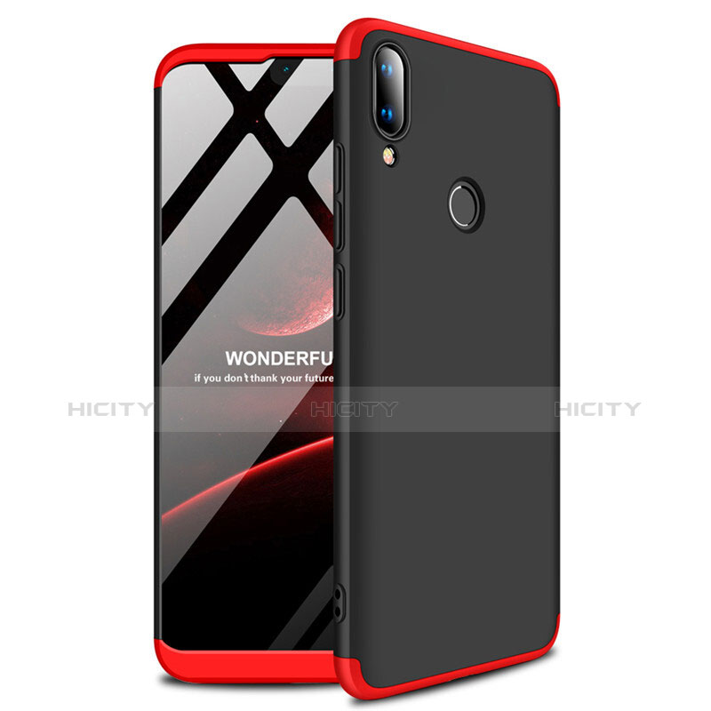 Custodia Plastica Rigida Cover Opaca A01 per Huawei Enjoy 9 Plus Rosso e Nero