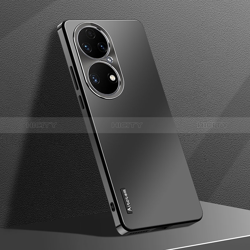 Custodia Plastica Rigida Cover Opaca AT1 per Huawei P50 Pro Nero