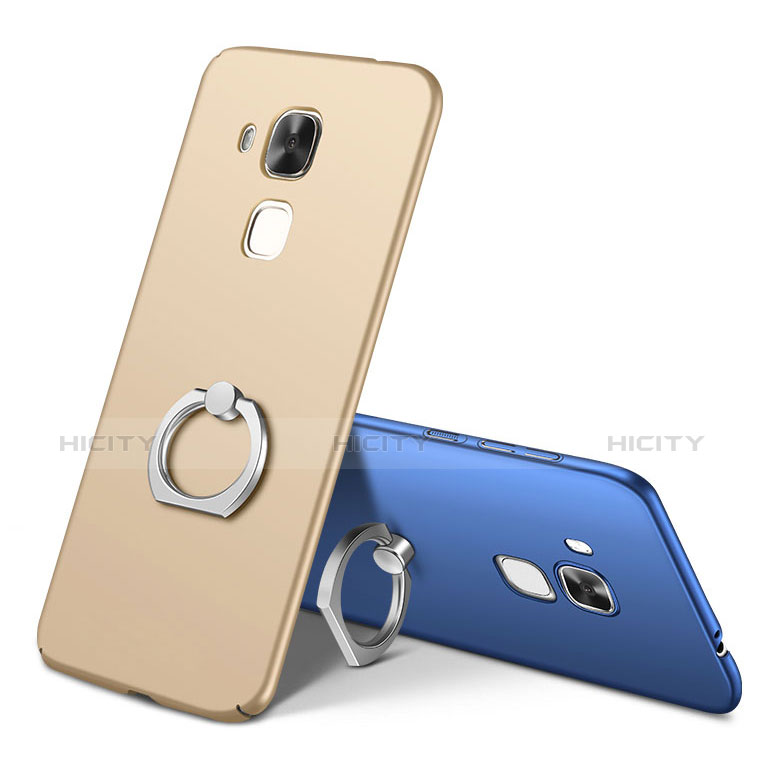 Custodia Plastica Rigida Cover Opaca con Anello Supporto A01 per Huawei Nova Plus