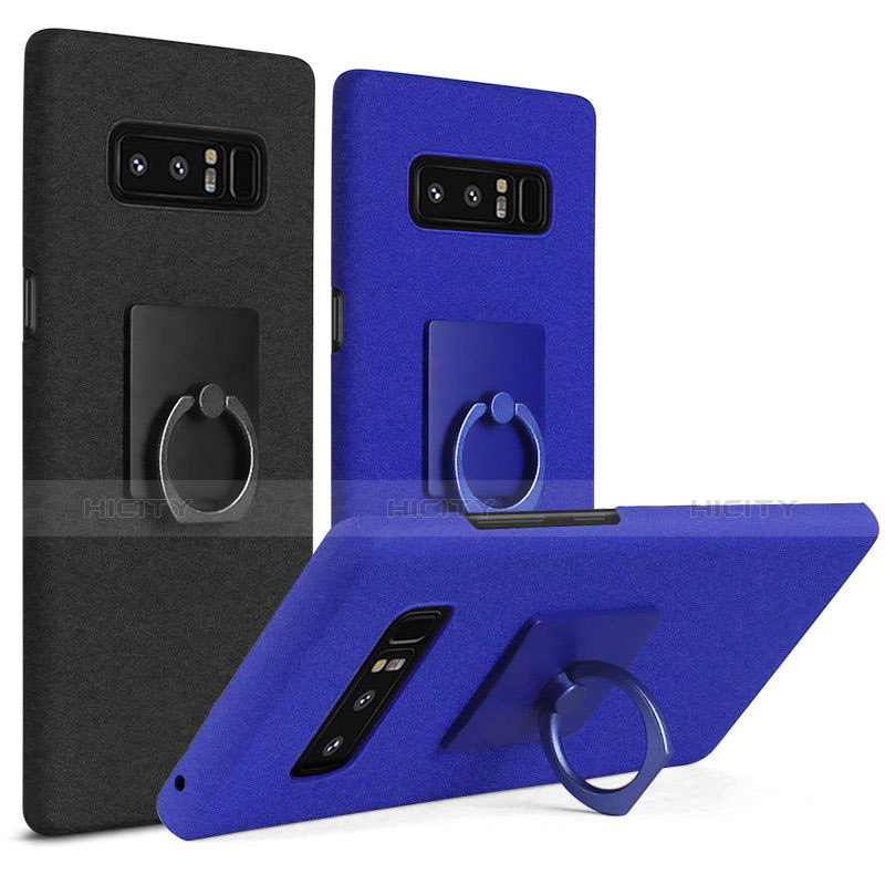 Custodia Plastica Rigida Cover Opaca con Anello Supporto A01 per Samsung Galaxy Note 8 Duos N950F