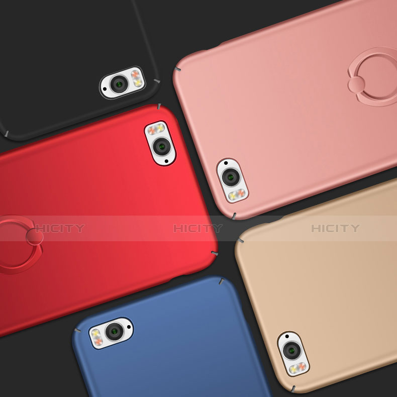 Custodia Plastica Rigida Cover Opaca con Anello Supporto A01 per Xiaomi Mi 4C