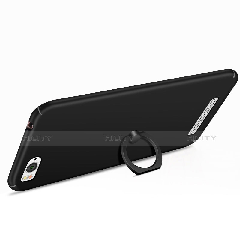 Custodia Plastica Rigida Cover Opaca con Anello Supporto A01 per Xiaomi Mi 4C