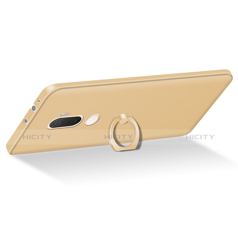 Custodia Plastica Rigida Cover Opaca con Anello Supporto A01 per Xiaomi Mi 5S Plus