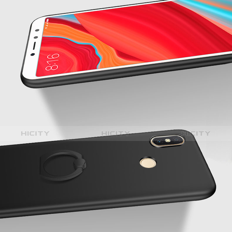 Custodia Plastica Rigida Cover Opaca con Anello Supporto A01 per Xiaomi Redmi Y2