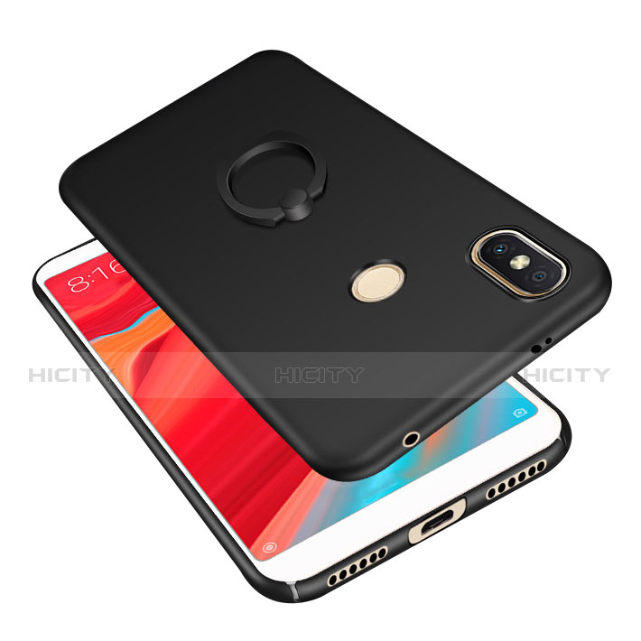 Custodia Plastica Rigida Cover Opaca con Anello Supporto A01 per Xiaomi Redmi Y2