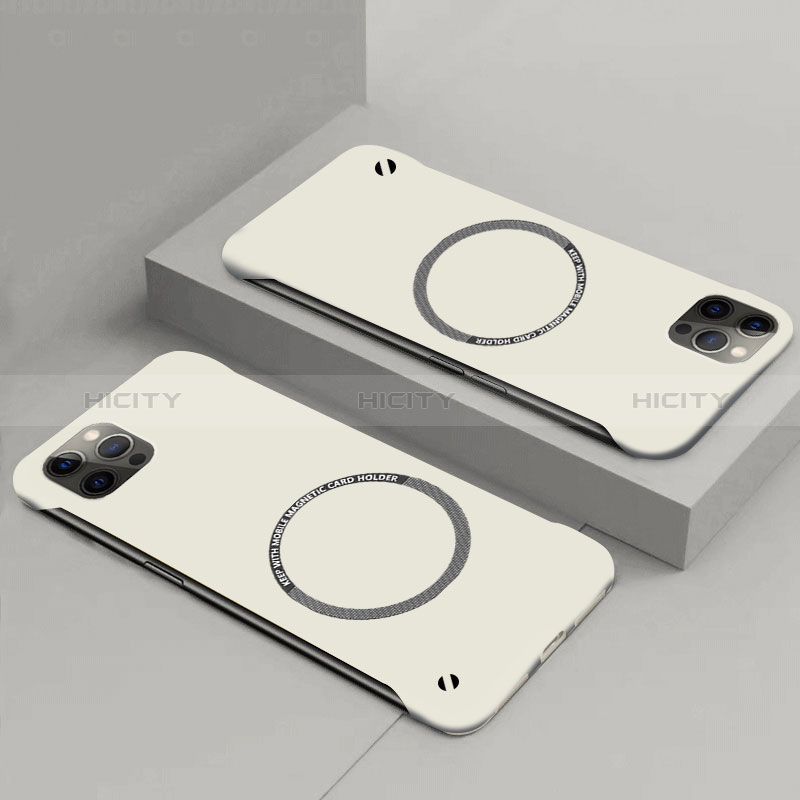 Custodia Plastica Rigida Cover Opaca con Mag-Safe Magnetic P01 per Apple iPhone 14 Plus Bianco