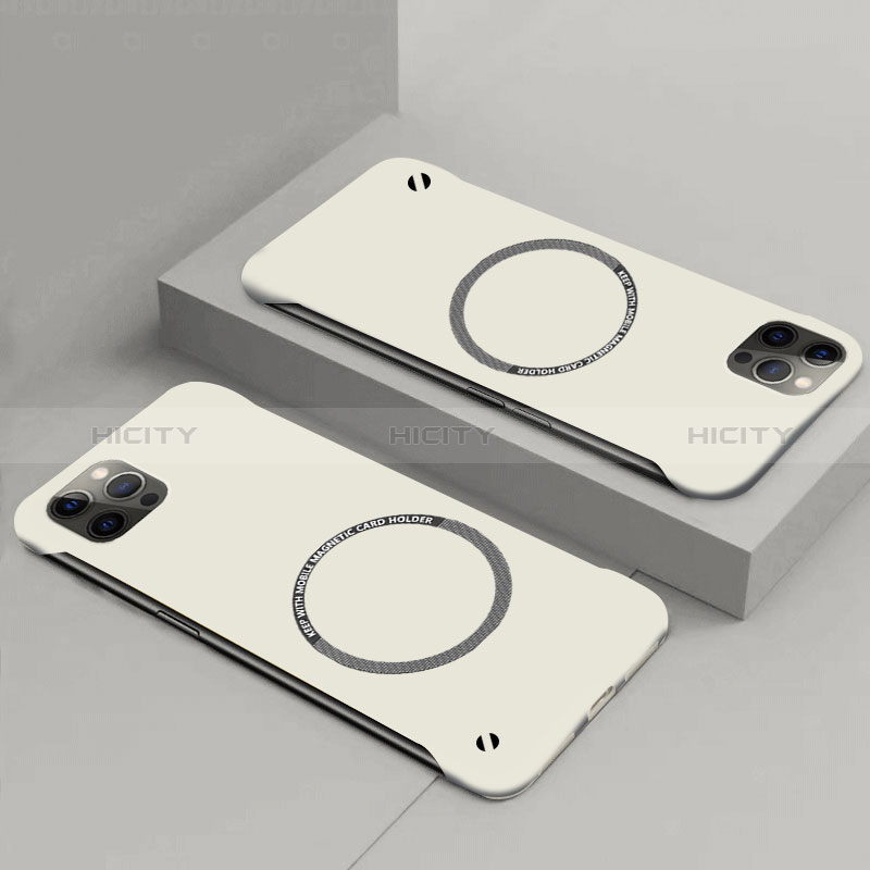 Custodia Plastica Rigida Cover Opaca con Mag-Safe Magnetic P01 per Apple iPhone 15 Bianco