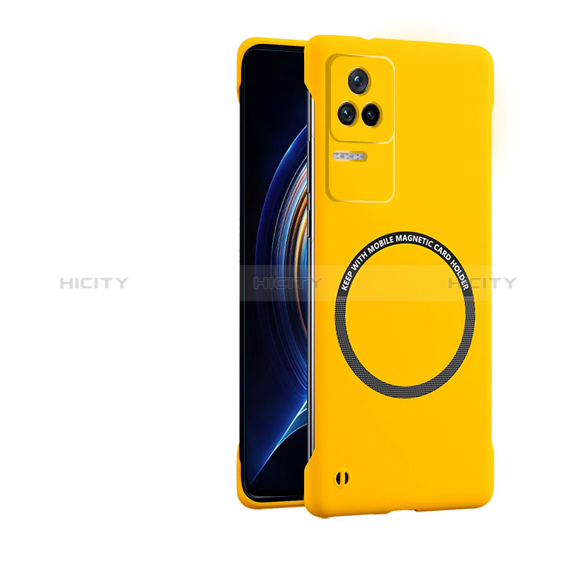 Custodia Plastica Rigida Cover Opaca con Mag-Safe Magnetic per Xiaomi Redmi K50 Pro 5G Giallo