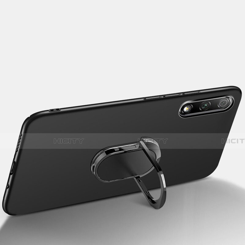 Custodia Plastica Rigida Cover Opaca con Magnetico Anello Supporto A01 per Huawei Honor 9X