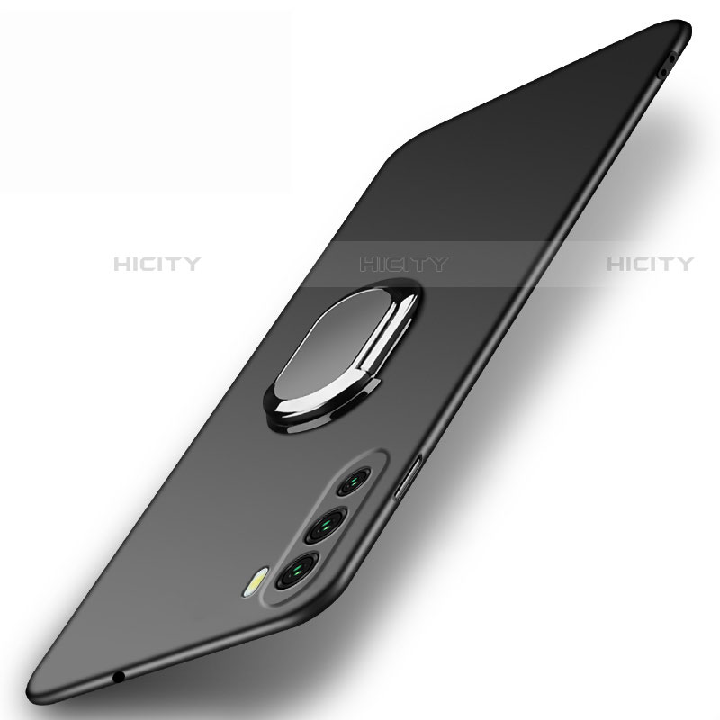 Custodia Plastica Rigida Cover Opaca con Magnetico Anello Supporto A01 per Huawei Mate 40 Lite 5G Nero