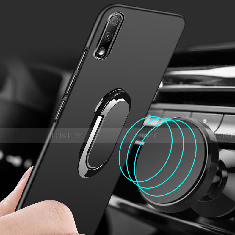 Custodia Plastica Rigida Cover Opaca con Magnetico Anello Supporto A01 per Huawei P Smart Z (2019)