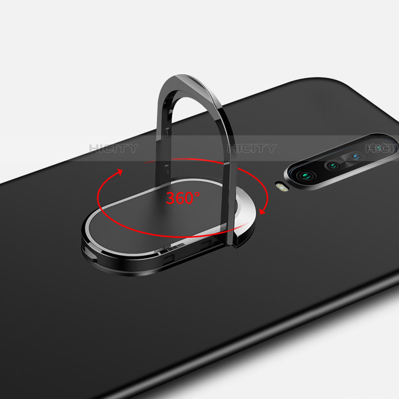 Custodia Plastica Rigida Cover Opaca con Magnetico Anello Supporto A01 per Xiaomi Redmi K30 4G