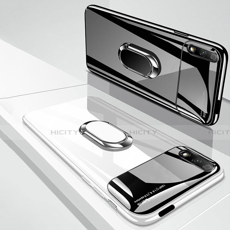 Custodia Plastica Rigida Cover Opaca con Magnetico Anello Supporto A02 per Huawei Y9 Prime (2019)