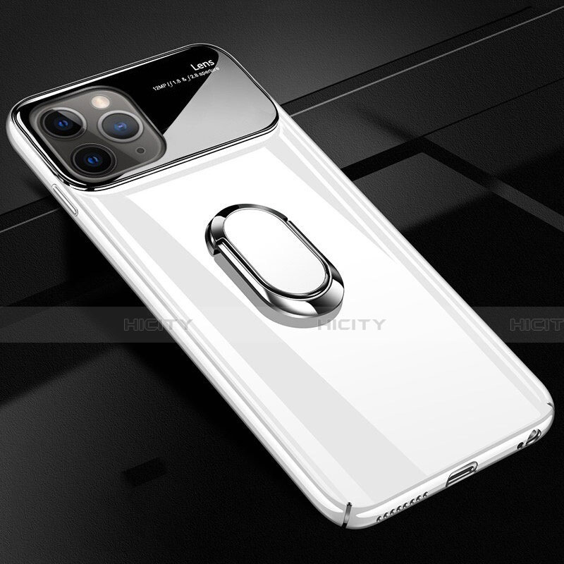 Custodia Plastica Rigida Cover Opaca con Magnetico Anello Supporto P01 per Apple iPhone 11 Pro