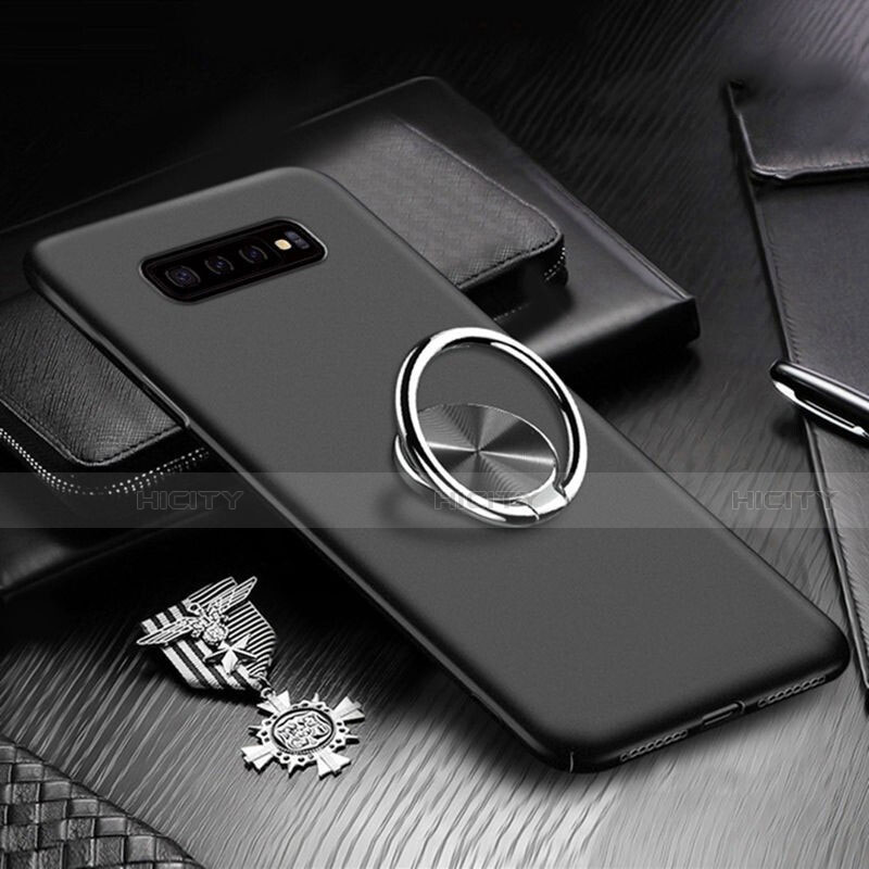 Custodia Plastica Rigida Cover Opaca con Magnetico Anello Supporto P01 per Samsung Galaxy S10 5G