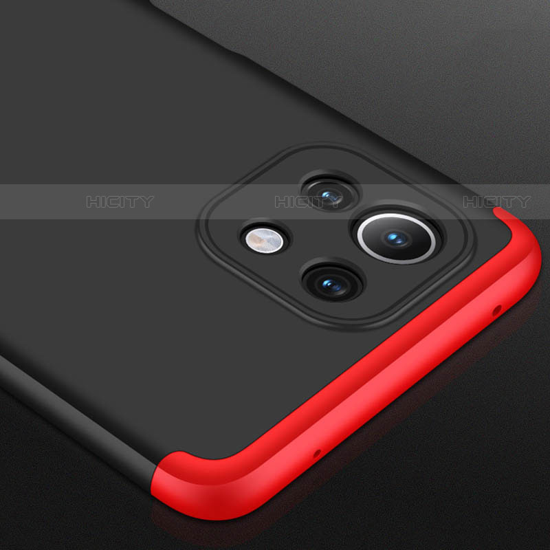 Custodia Plastica Rigida Cover Opaca con Magnetico Anello Supporto P02 per Xiaomi Mi 11 Lite 4G