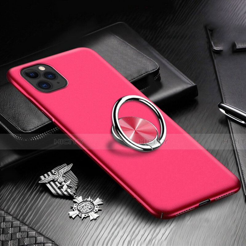 Custodia Plastica Rigida Cover Opaca con Magnetico Anello Supporto P03 per Apple iPhone 11 Pro