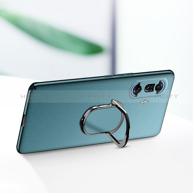 Custodia Plastica Rigida Cover Opaca con Magnetico Anello Supporto per Xiaomi Poco F3 GT 5G