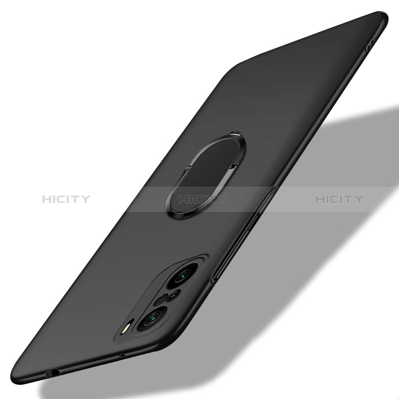 Custodia Plastica Rigida Cover Opaca con Magnetico Anello Supporto per Xiaomi Redmi K40 5G