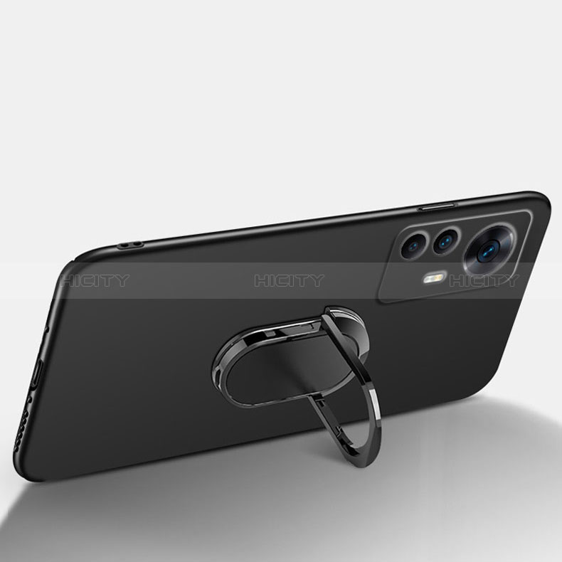 Custodia Plastica Rigida Cover Opaca con Magnetico Anello Supporto per Xiaomi Redmi K50 Ultra 5G