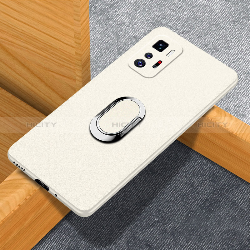 Custodia Plastica Rigida Cover Opaca con Magnetico Anello Supporto per Xiaomi Redmi Note 10 Pro 5G