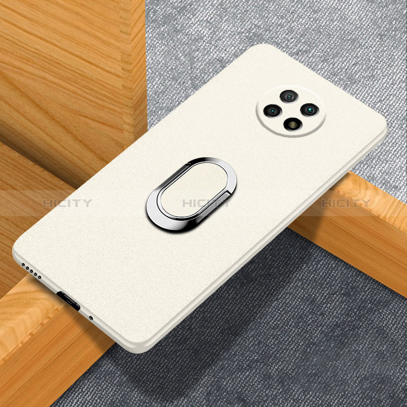 Custodia Plastica Rigida Cover Opaca con Magnetico Anello Supporto per Xiaomi Redmi Note 9 5G