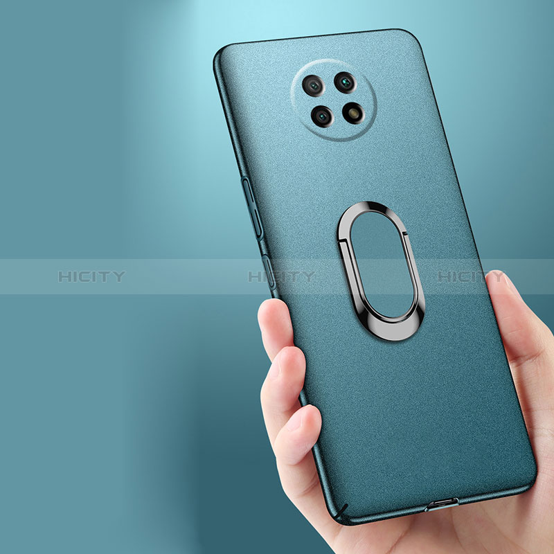 Custodia Plastica Rigida Cover Opaca con Magnetico Anello Supporto per Xiaomi Redmi Note 9 5G