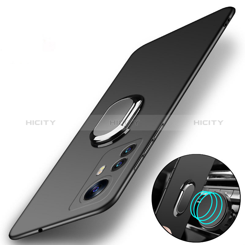 Custodia Plastica Rigida Cover Opaca con Magnetico Anello Supporto S01 per Xiaomi Redmi Note 12S