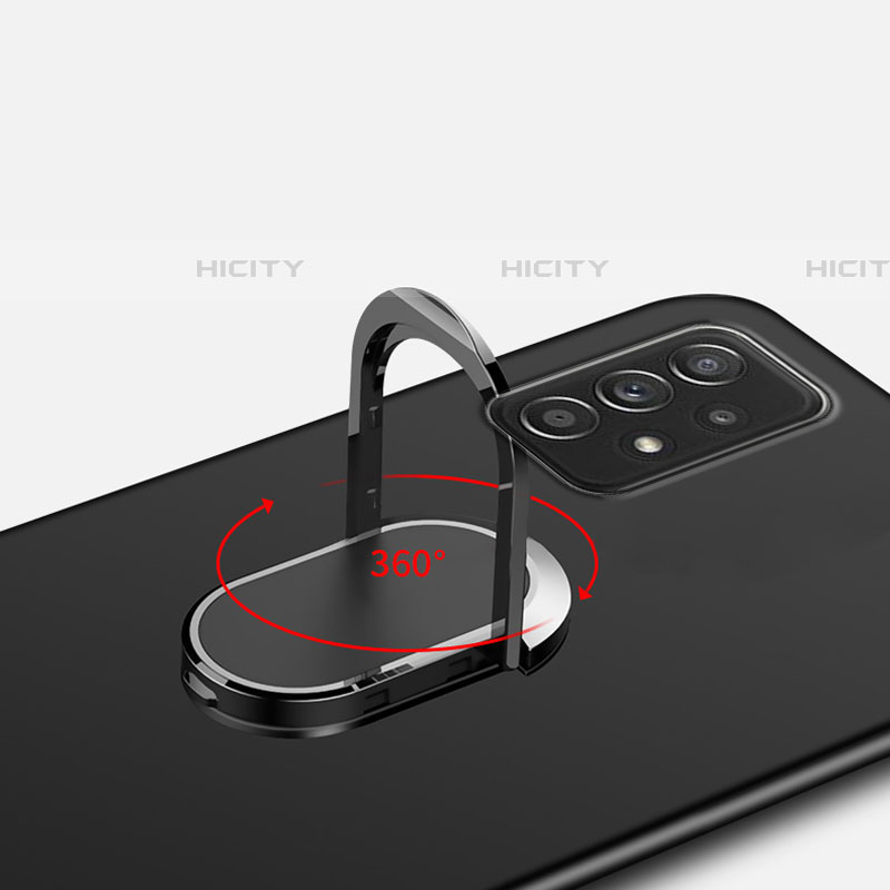 Custodia Plastica Rigida Cover Opaca con Magnetico Anello Supporto YK1 per Samsung Galaxy A52 4G