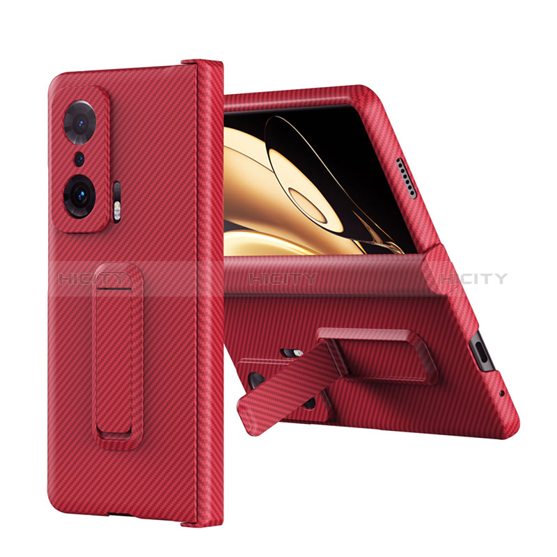 Custodia Plastica Rigida Cover Opaca con Supporto ZL1 per Huawei Honor Magic V 5G Rosso