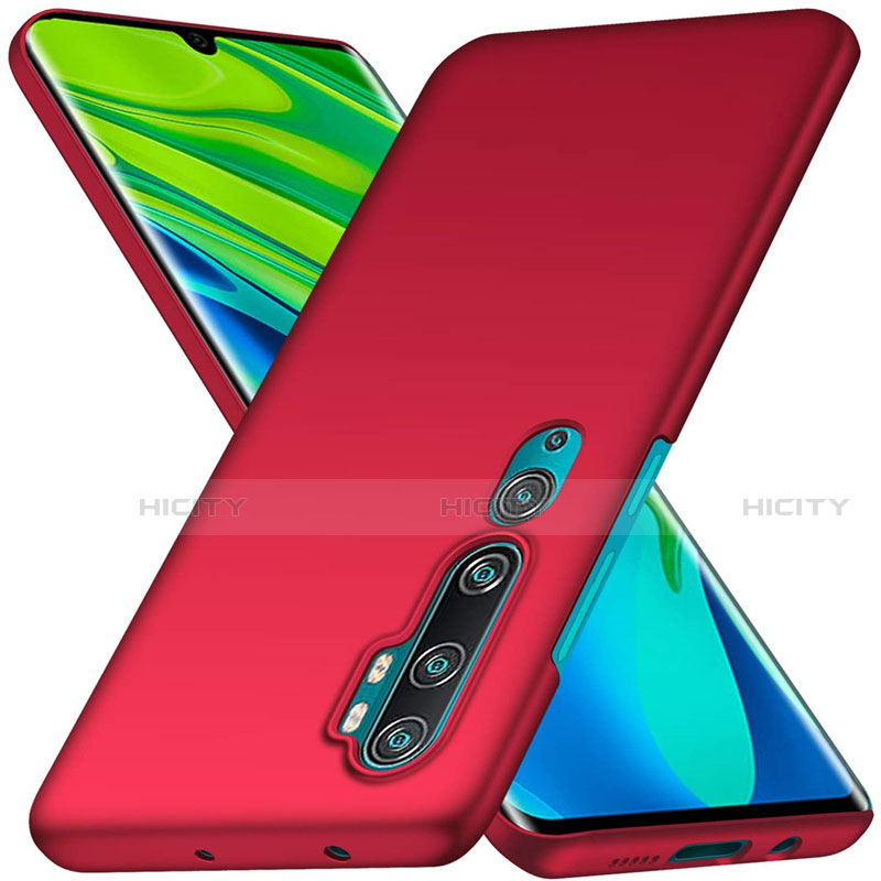 Custodia Plastica Rigida Cover Opaca D01 per Xiaomi Mi Note 10 Pro Rosso