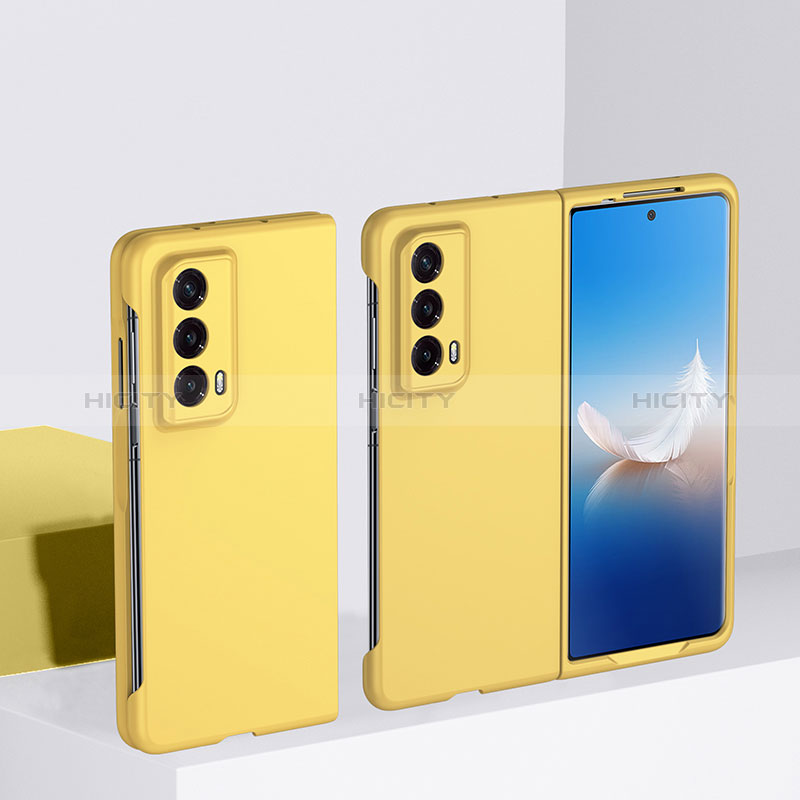 Custodia Plastica Rigida Cover Opaca Fronte e Retro 360 Gradi BH1 per Huawei Honor Magic Vs2 5G Giallo